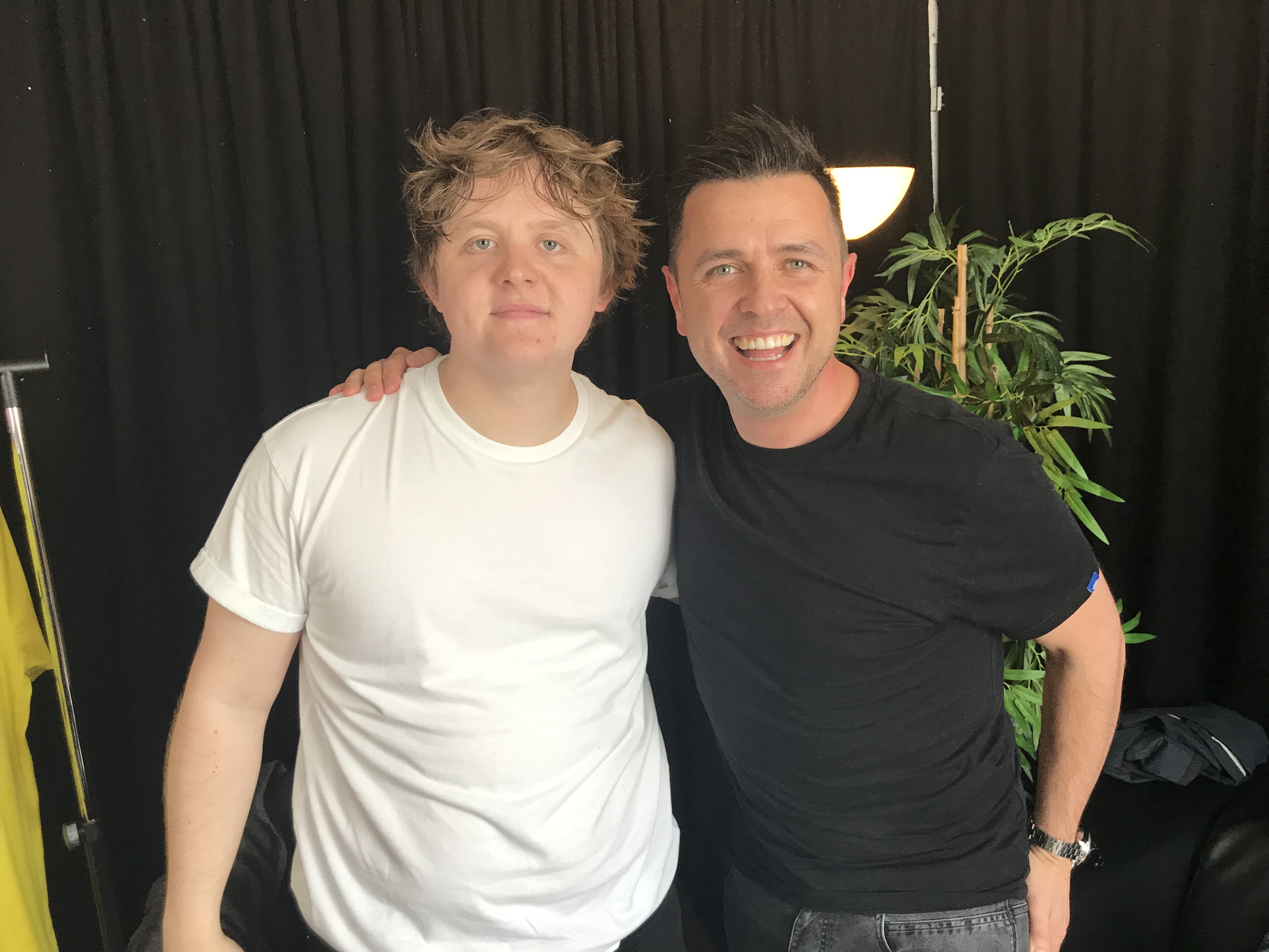 Pete Snodden Radio Broadcaster with Lewis Capaldi